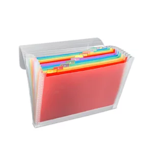 ARCHIVADOR ACORDEON 13 DIVISIONES A4 PP MULTICOLOR ARTESCO