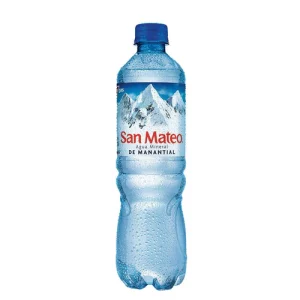 AGUA MINERAL CON GAS 600 ML PACK X 15 UN SAN MATEO